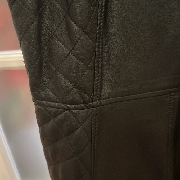 Black faux leather dress in large - Picture 3 of 3